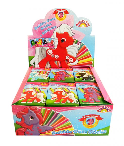 PONYLAND Bubble Gum Sticks 28g 18ks