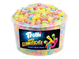 Trolli  sour glowworms kyselí červíci 8g 150ks