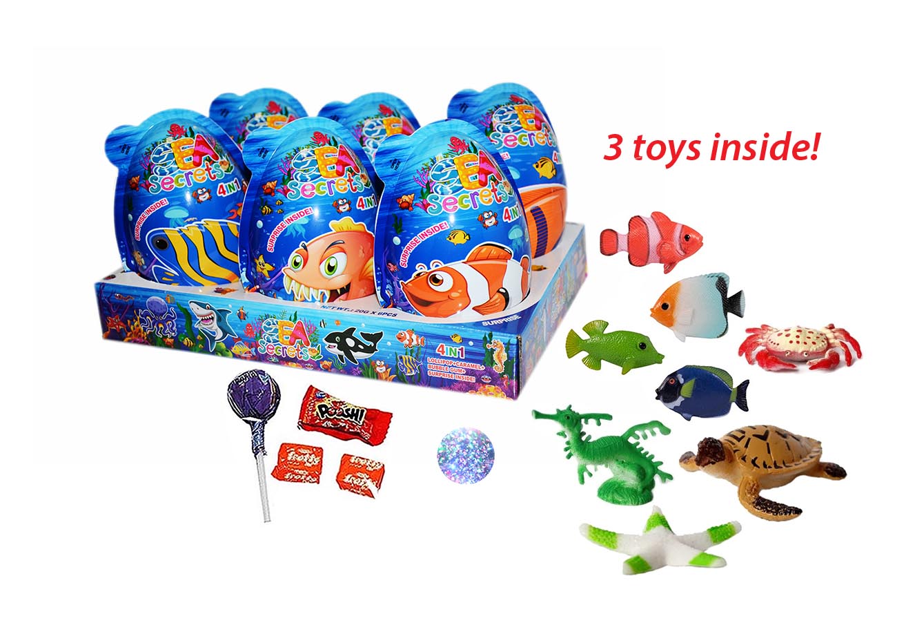 SEA SECRETS PLASTIC EGGS 20g 6ks