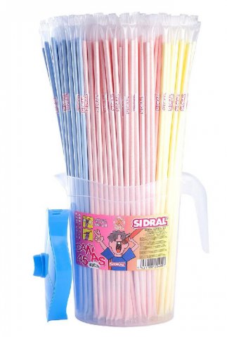 SIDRAL Multicolor Straws ‚canas‘ 45cm 160ks