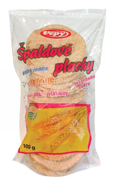ŠPALDOVÉ placky celozrnné 100g 21ks