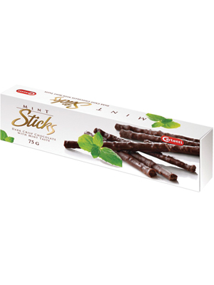 Carletti CHOCO STICKS  Mint (KF) 75g 20ks