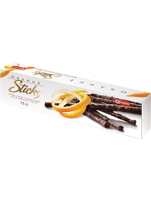 Carletti CHOCO STICKS Orange (KF) 75g 20ks