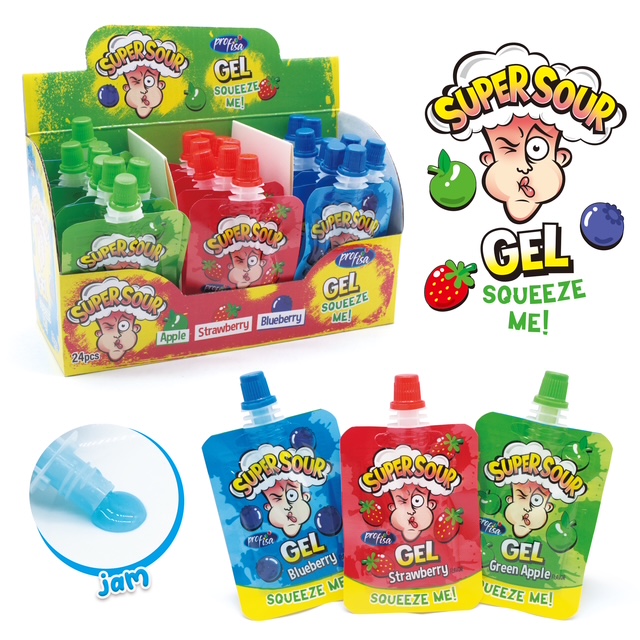 SUPER SOUR GEL (SQUEEZE ME) 20g 24ks