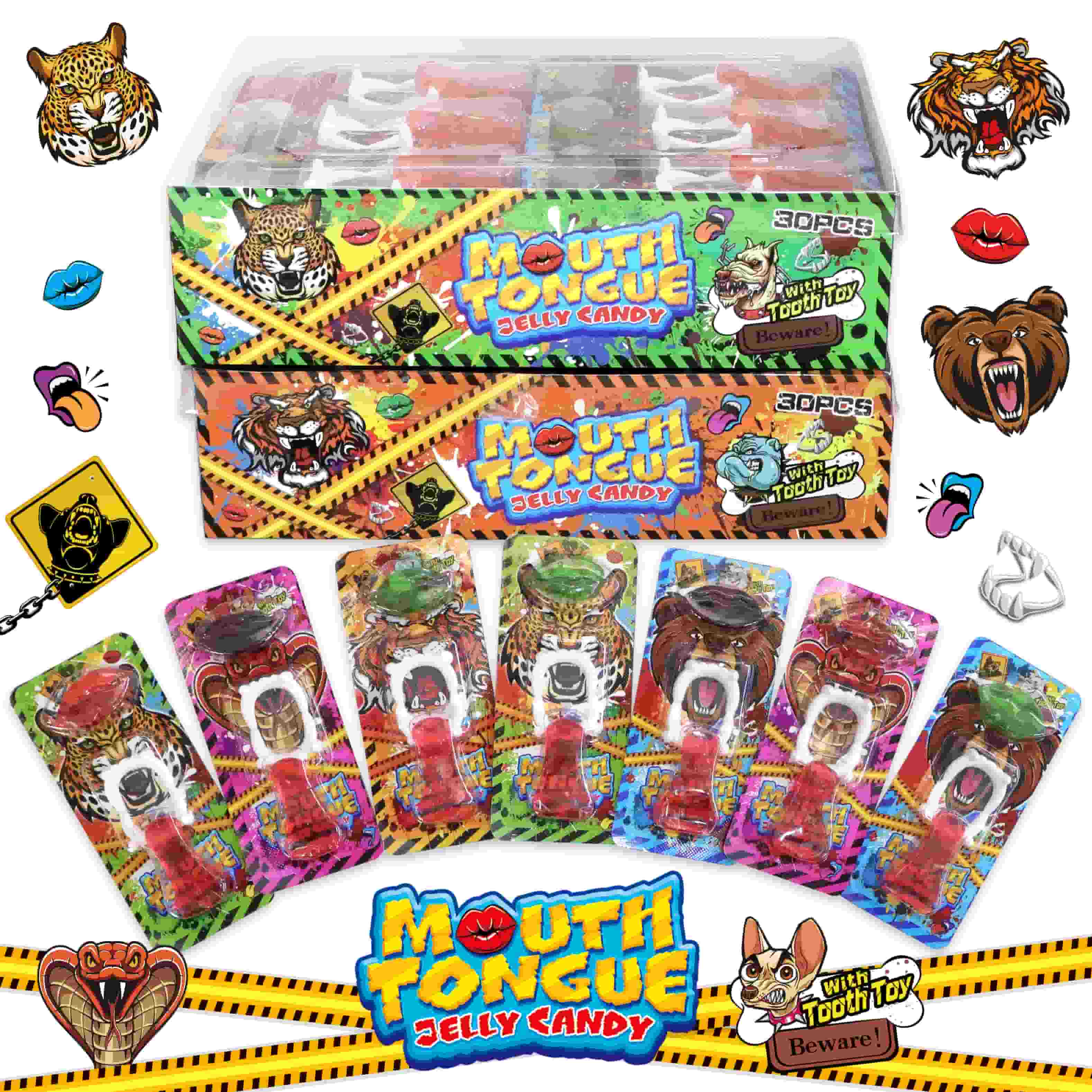 TONGUE MOUTH JELLY CANDY 7g 30ks