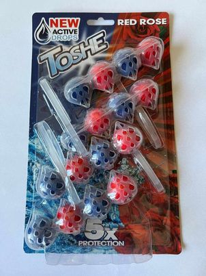 TOSHE WC kuličky Red Rose (4x55g) 220g 10ks