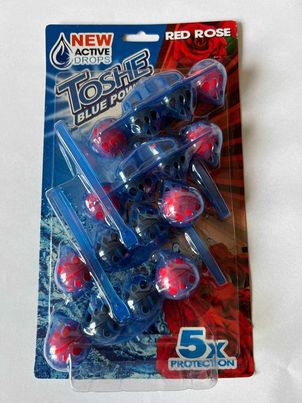 TOSHE WC kuličky Red Rose/ Blue (4x55g) 220g 10ks