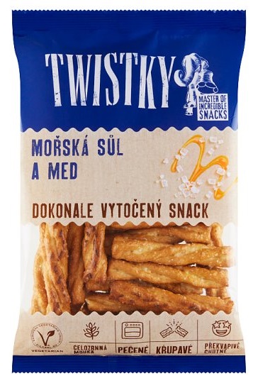 TWISTKY pečené & mořská sůl-med 160g 15ks