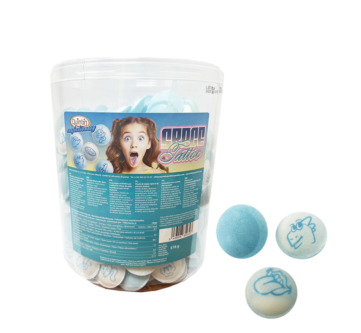 UFO FLYING SAUCERS SHERBET FILLED WAFERS 300ks