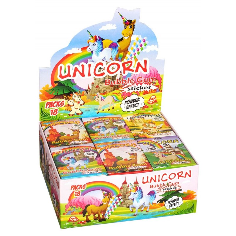 UNICORN Gum With Sticker 35g 18ks