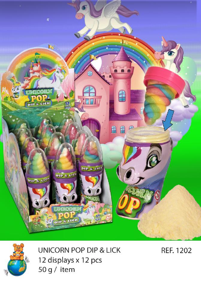 UNICORN POP DIP & LICK  50g 12ks