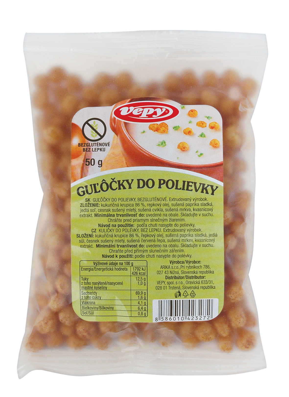 VEPY Kuličky do polévky bezgluténové 50g 16ks