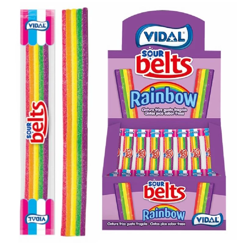 VIDAL SOUR BELTS Multicolor pásky balené 9g 150ks