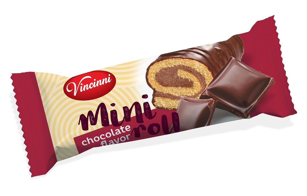 Vincinni Mini Roll CHOCOLATE FLAVOUR 30g 27ks
