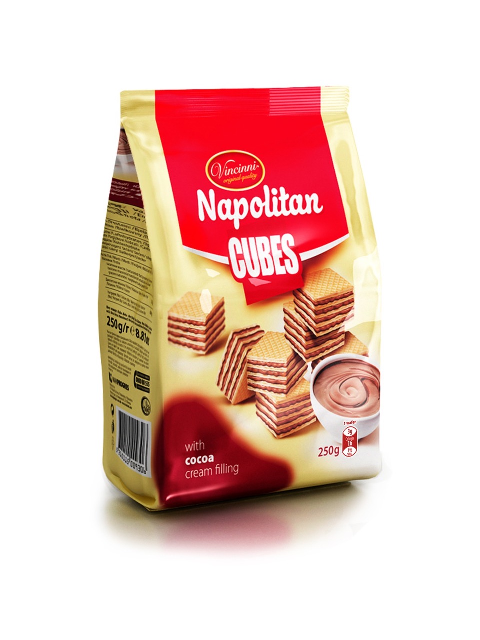 Vincinni NAPOLITAN Cubes Cocoa 250g 12ks