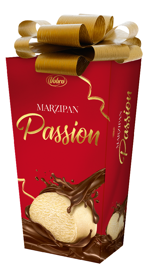 AKCE VOBRO Passion Prezent Marzipan Kokarda 180g 10ks