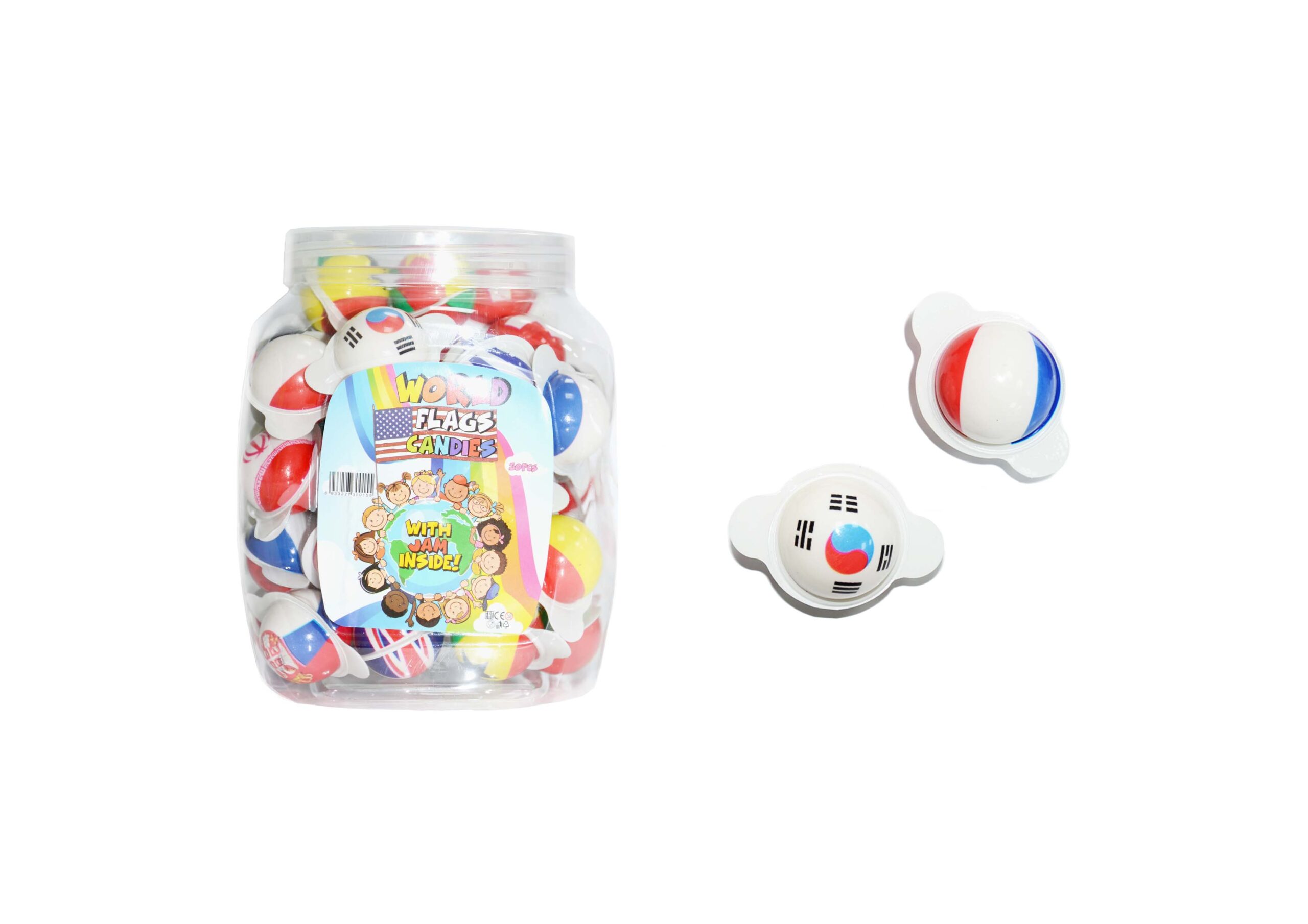WORLD FLAG JELLY CANDY 10g 50ks