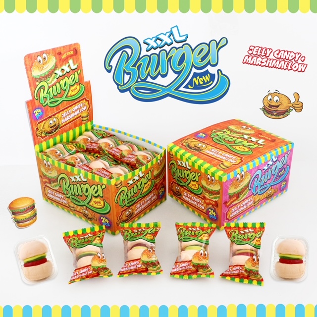 XXL BURGER JELLY CANDY PFS01338 22g 24ks