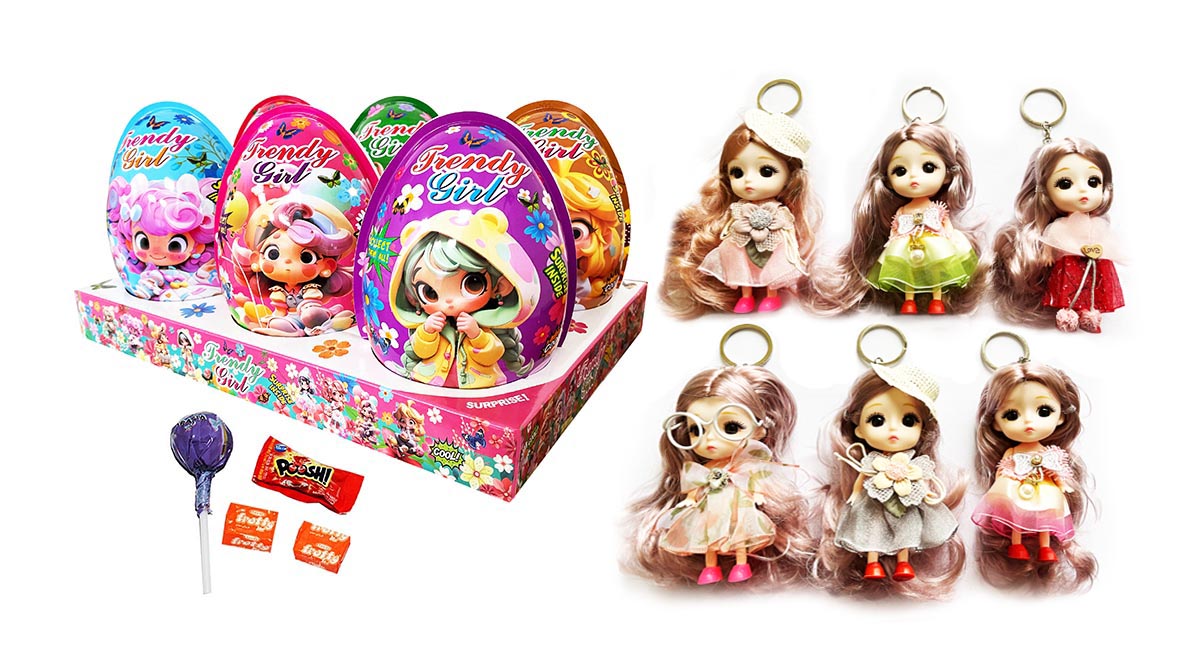 XXXL TRENDY GIRLS PLASTIC EGGS 20g 6ks