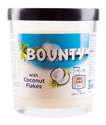 BOUNTY kokosový krém 200g 6ks